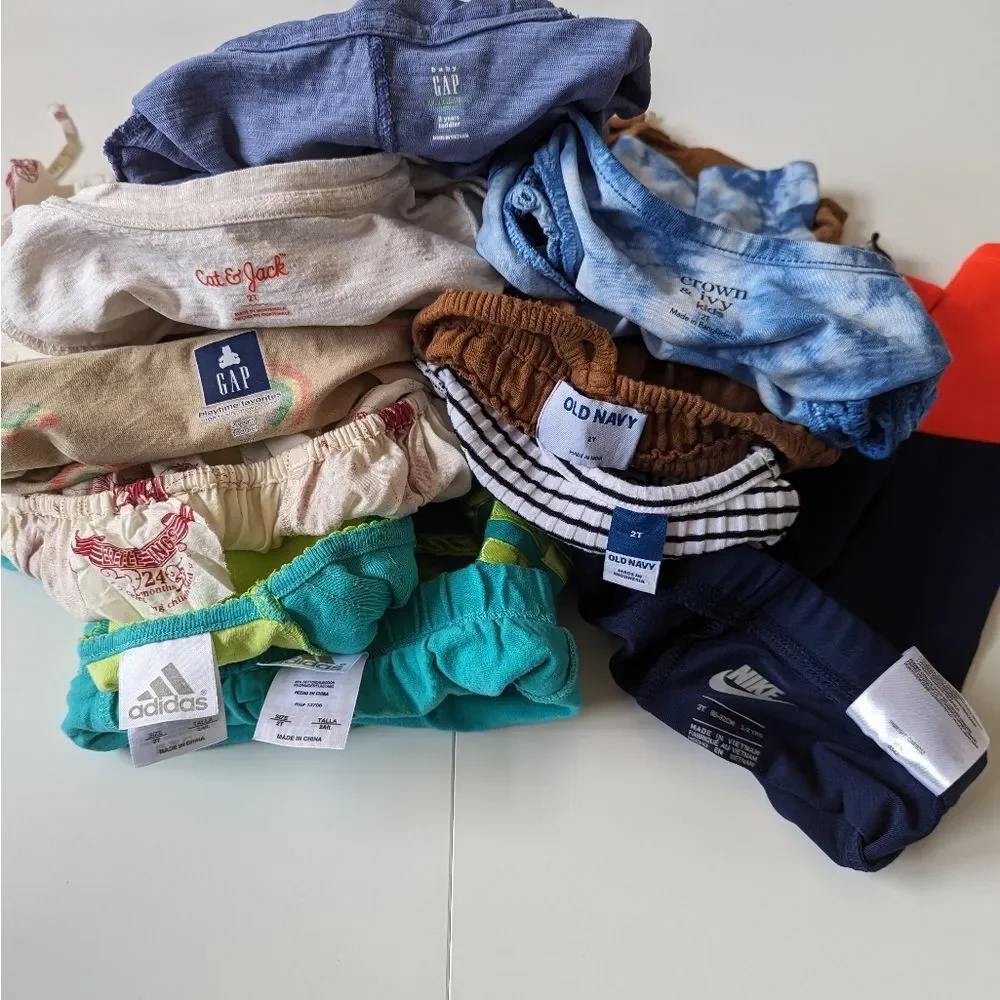 Old Navy Nike Gap Mixed Lot of 10 Shirts Romper Dress Outfits Toddler Girl 2T